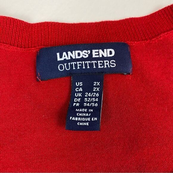 Lands' End Plus Size Short Sleeve Performance Sweater - Picture 4 of 5